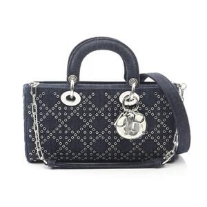Dior LadyJoy Handbag Navy Blue Denim